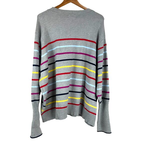 La Ligne x Target NWT Striped Crewneck Sweater Size 4X Cashmere Blend Rib Knit - Picture 4 of 11